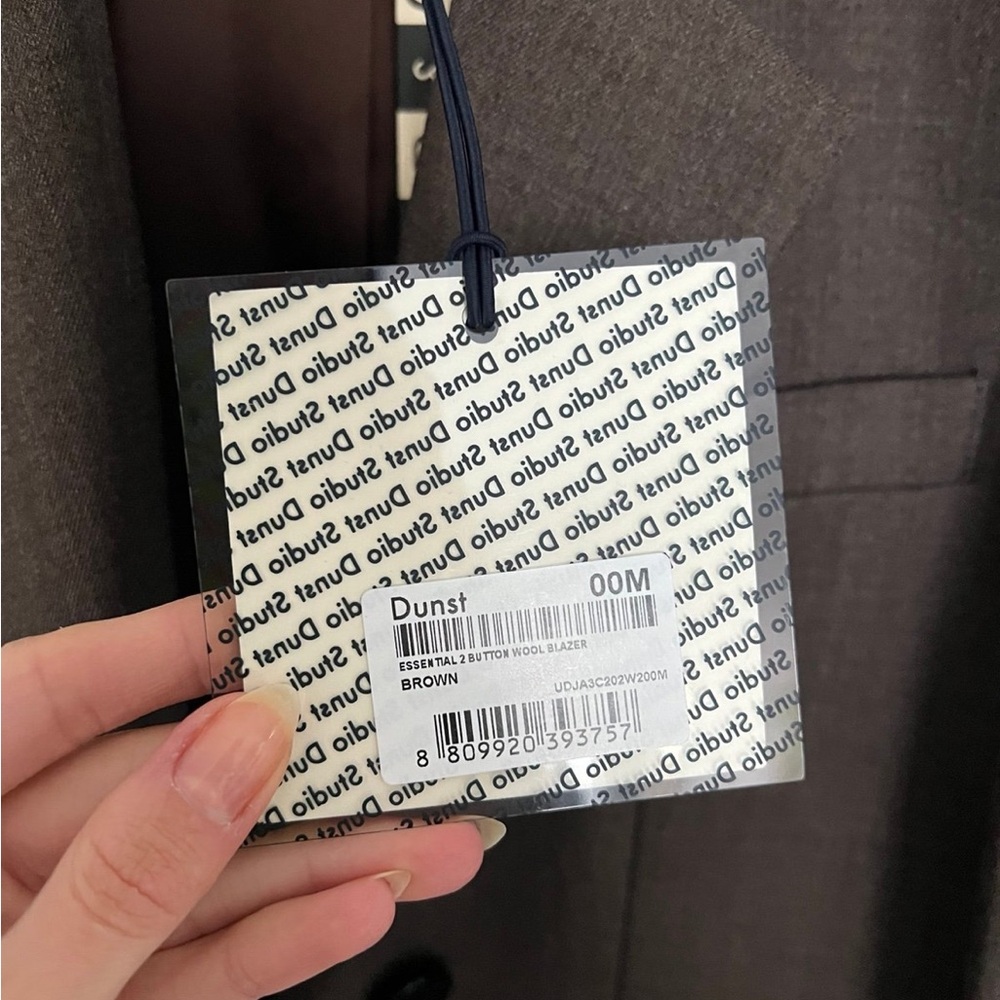 NWT Dunst Essential 2 Button Wool Blazer Size M in Brown - Picture 5 of 11